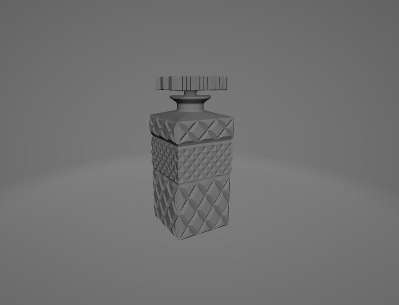 Bohemia Crystal Decanter – 3D Printable Elegant Cut-Glass Liquor Bottle