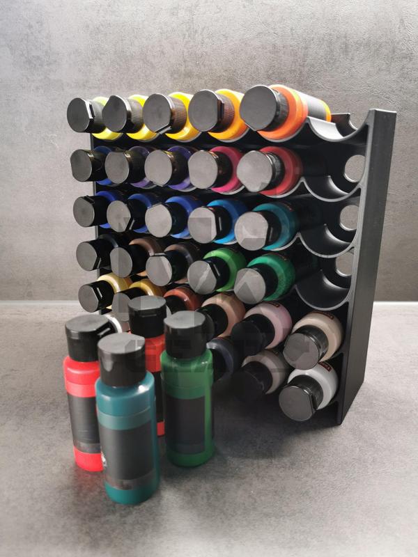 Paint shelf acrylic paints