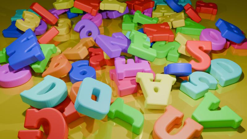 3D Bold Vintage Alphabet