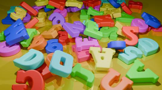3D Bold Vintage Alphabet