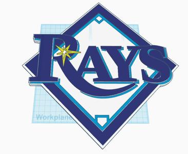 Tampa Bay Rays Plaques with Keyhole - for Ender 3, Bambulabs, and CR-10