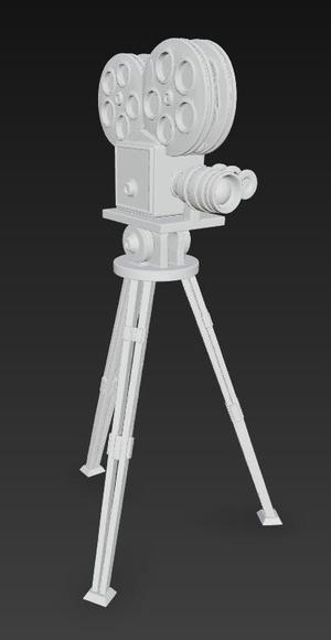 Figure MIniatura Vintage Movie Camera Mid XX Century