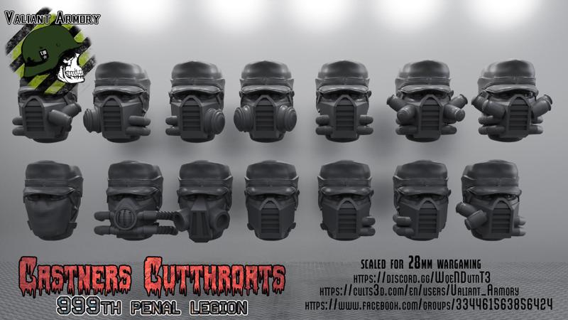 Penal Legion Head Pack #5