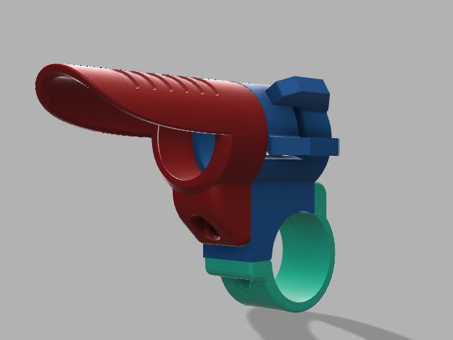 24mm flashlight bike mount