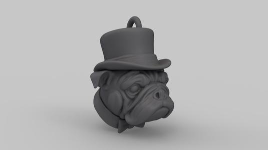 Bulldog Keychain - Pendant