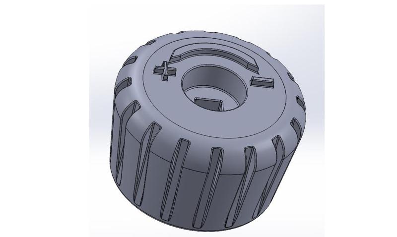 Drehknopf Druckminderer Sauerstoff