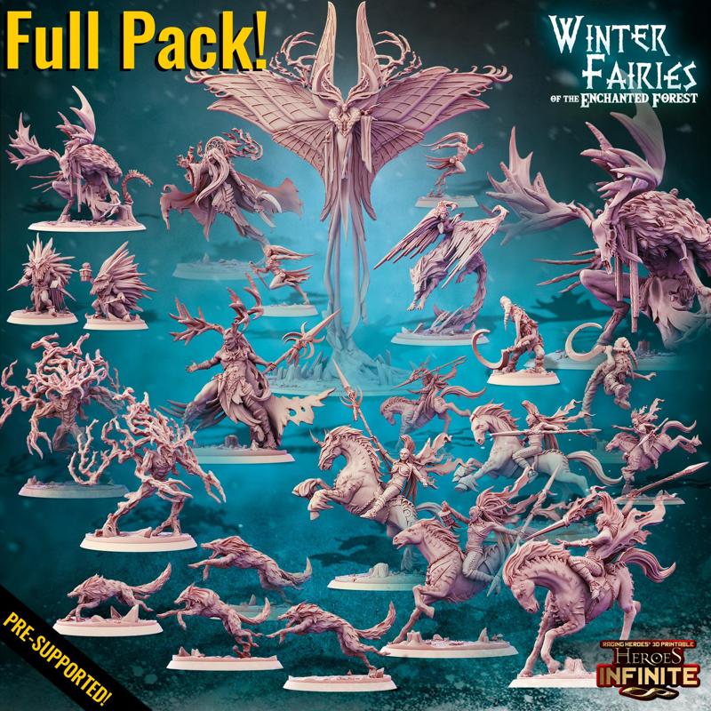 FULL PACK Winter Fairies Of the Enchanted Forest. Without "Arkhinm on OriniaX and the Wild Hunt"