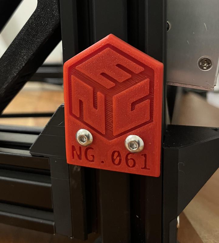 E3NG Serial Plate for 2040 Upright