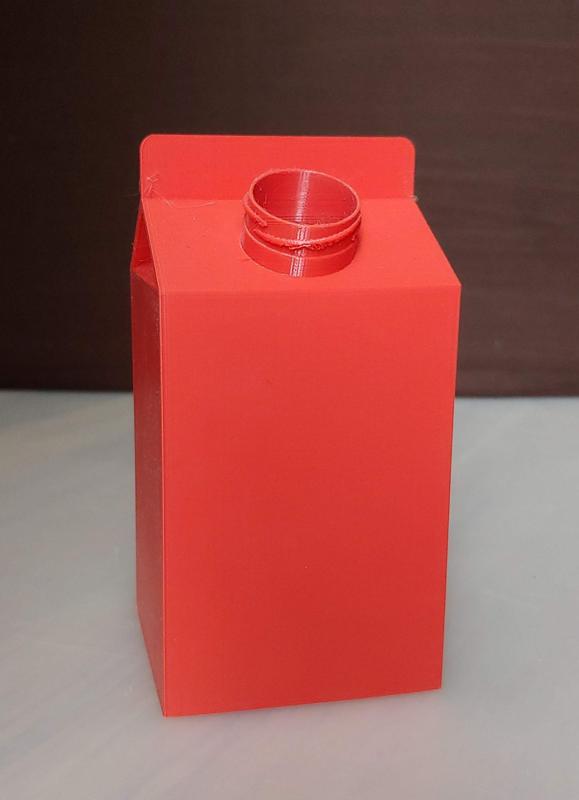 Half and Half Pint Carton with Threaded Spout