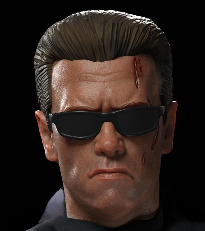 Terminator Arnold Head for dummy 13/Lucky 13