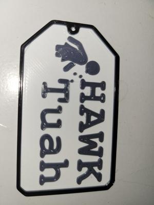 Hawk Tuah Key Tag (Single Filament Printer Friendly)