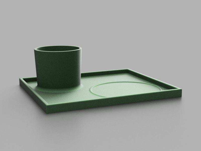Bed Tray with Cupholder