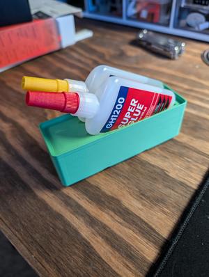 Gridfinity Dual Super Glue Holder