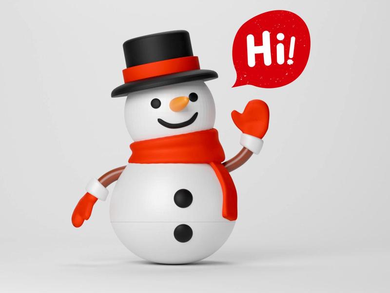 Roly snowman