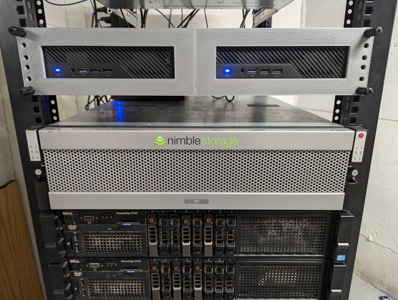 Minisforum MS-01 Dual Rack Mount 2U 7mm Holes