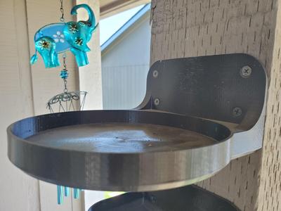 Coffee Can Shelf for Mounting to 6x6 Wood Post Beam