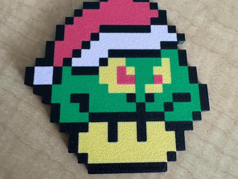Grinch Mushroom Coaster