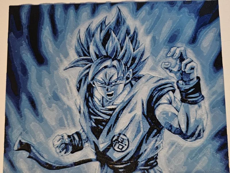 Goku SSJB Hueforge - Dragonball 
