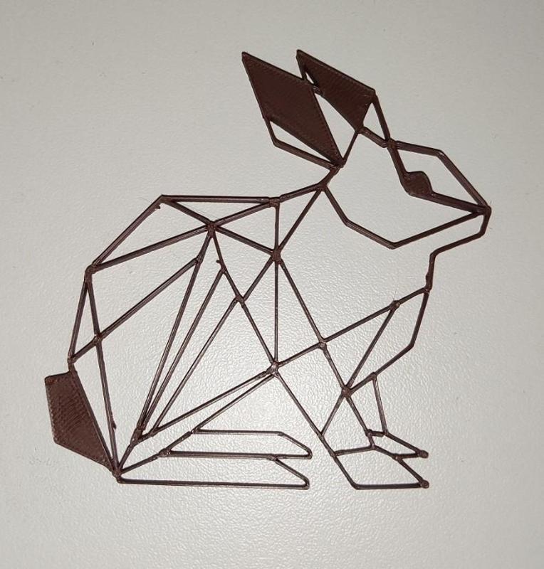 Wall art - 2D line art - Rabbit