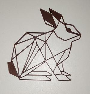 Wall art - 2D line art - Rabbit