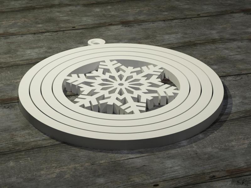 Snowflake Gyroscope decoration