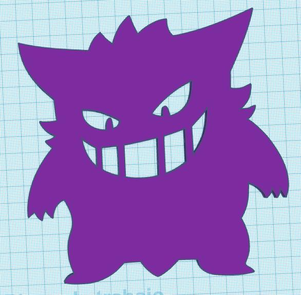 gengar wall art