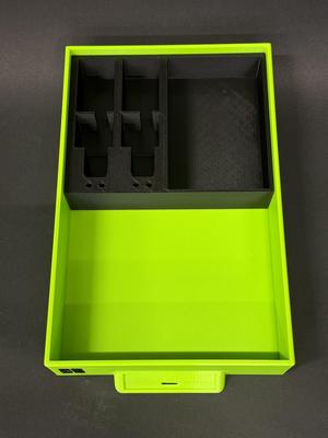 Einlage 2xHotend Box mit Schrauben und Fach