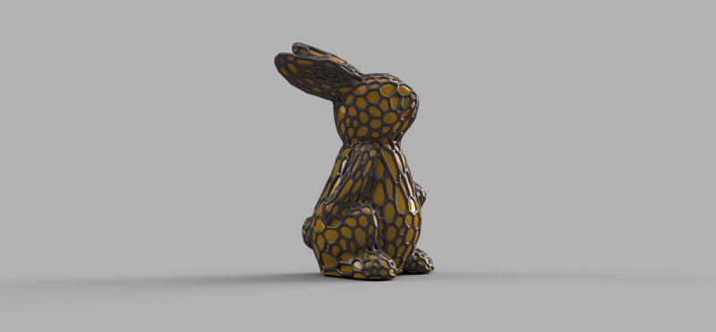 Voronoi easter bunny model