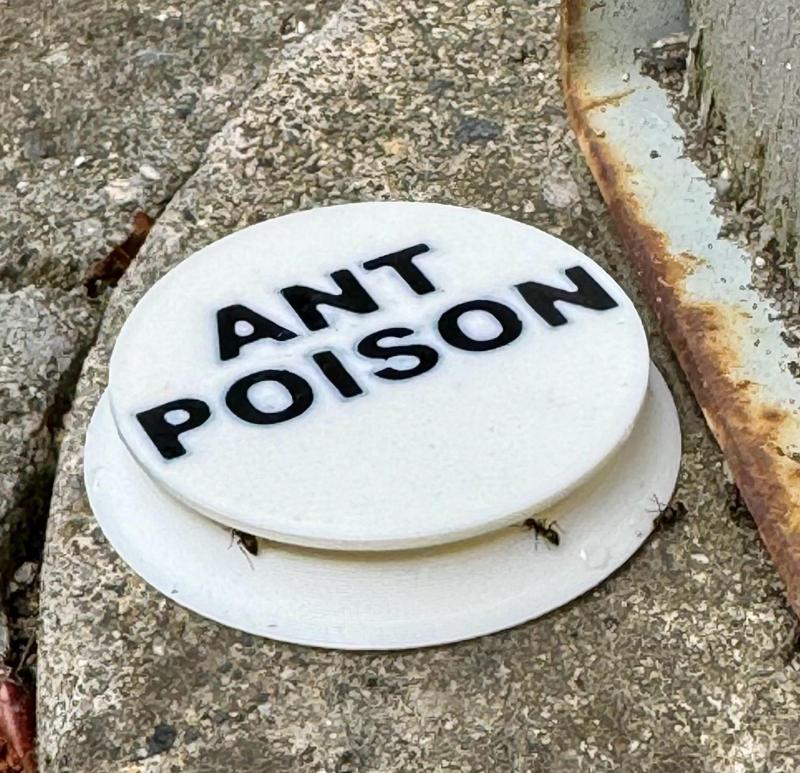 Deadant -> Best Ant Trap Ever - Goldilocks size. Sorry ants, it's just right.