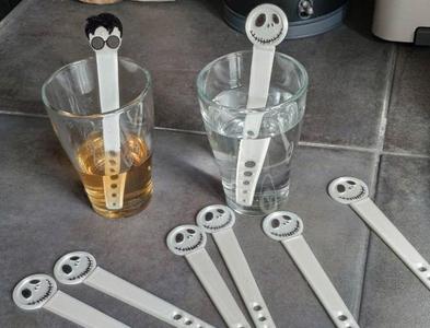 drink stirrer Jack Skellington/Harry potter
