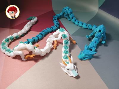 Dragon Haku 65cm long / STL + 3MF