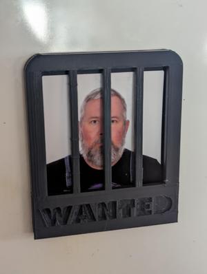 Passport Photo 'WANTED' Frame
