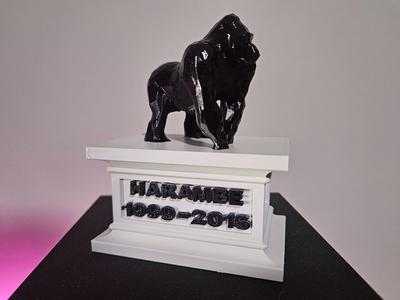 Low Poly Harambe Shrine