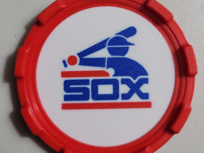 COASTER MASTER INSERT - CHICAGO WHITE SOX BATTER
