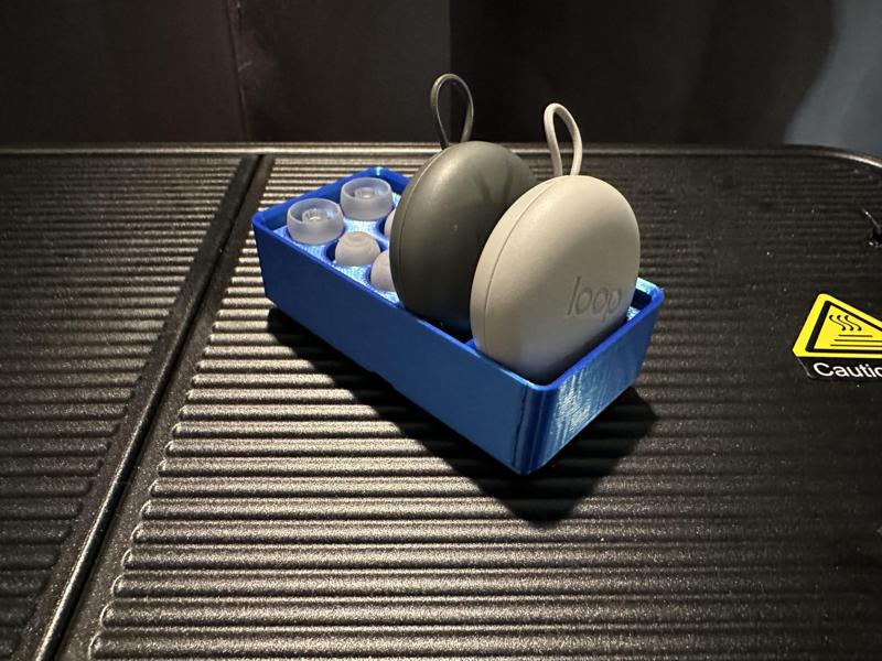 Gridfinity holder for Loop earplugs