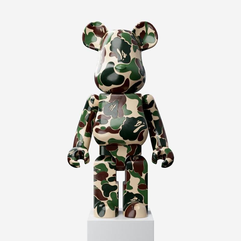 Bape Pattern Brick Bear