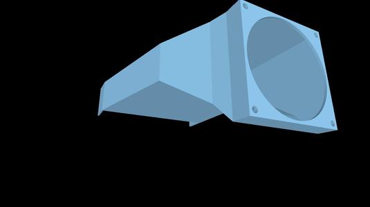 Supermicro CSE523 CPU fan shroud