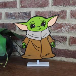 BABY YODA STAND DECORATION PLATE