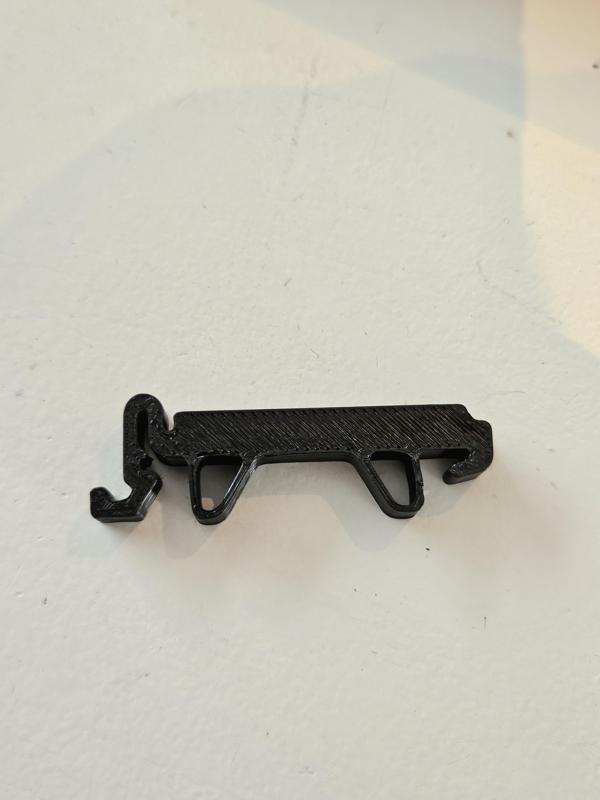 DIN rail clip, slimmed version