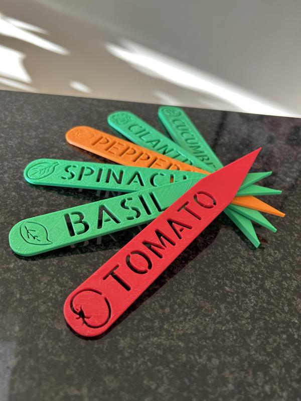 Garden Stakes (English, French, and German) - more added