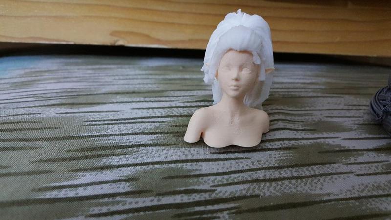Elf Bust - An experiment for separate parts