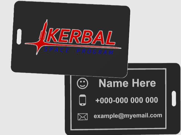 Kerbal Space Program Luggage Tag
