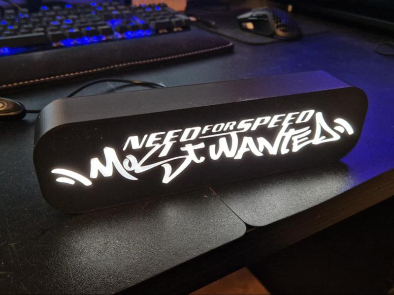 Need for speed most wanted logo (2005) lightbox