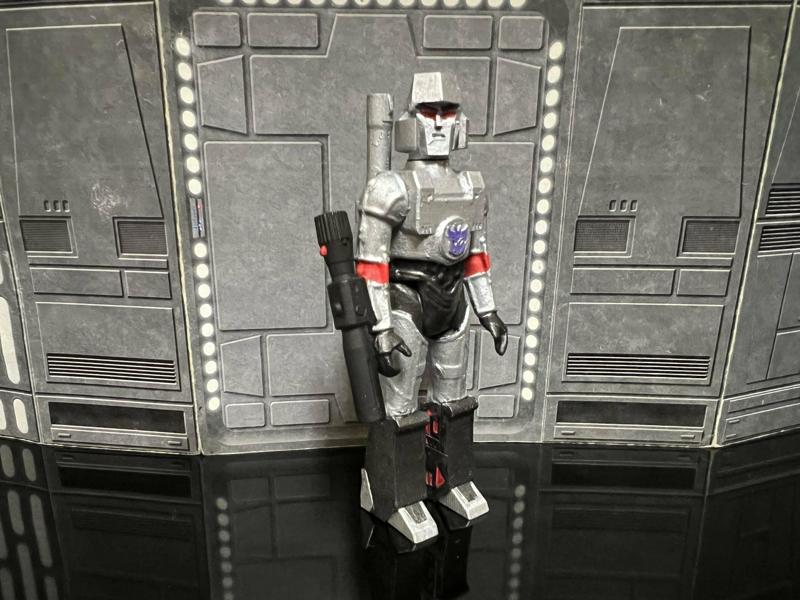 STAR WARS  CUSTOM MEGALOM 4-LOM DROID, TRANSFORMERS MEGATRON UNPRODUCED KENNER, HASBRO ACTION FIGURE, 3.75", 1/18, 5POA
