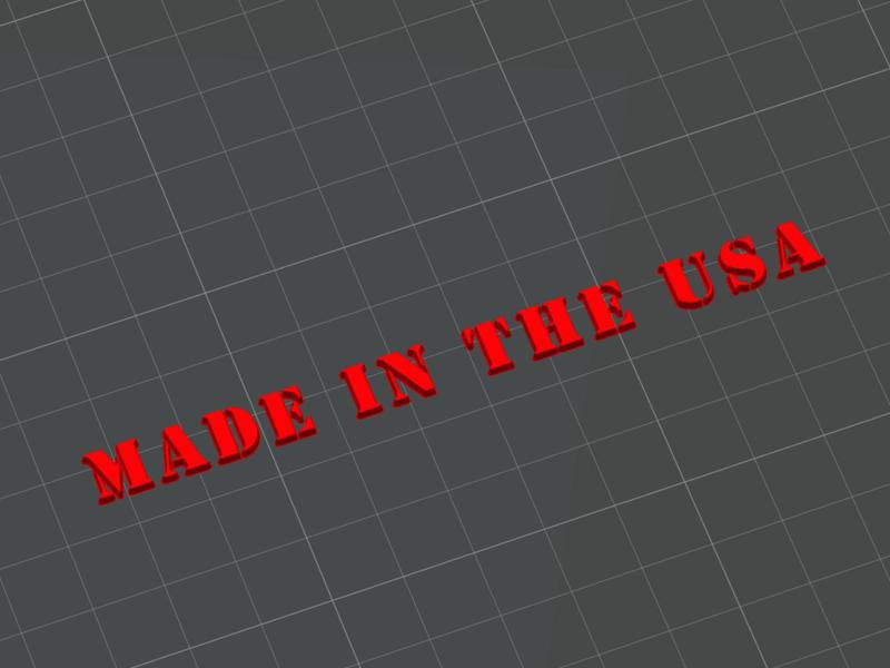 "MADE IN THE USA" Retro Military Stencil Stamp