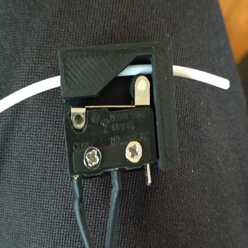 simple filament runout sensor end-stop mount