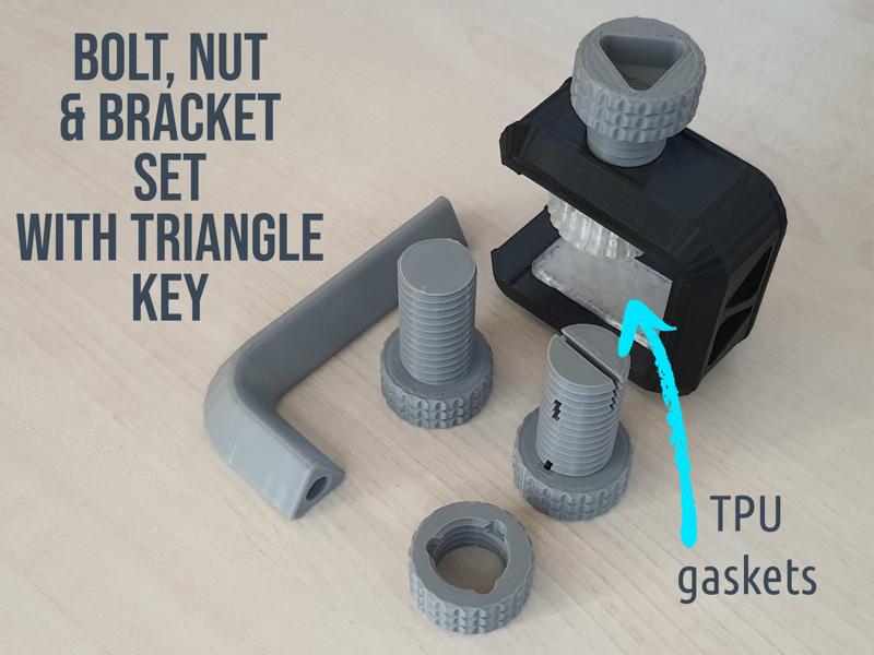 Bolt Nut & Bracket SET