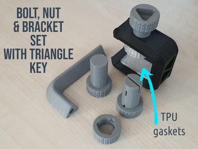 Bolt Nut & Bracket SET