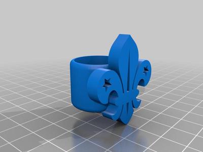 Fleur-De-Lis (Arrowhead) Woggle