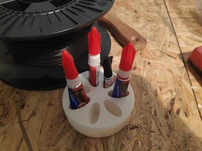 Super glue tube stand